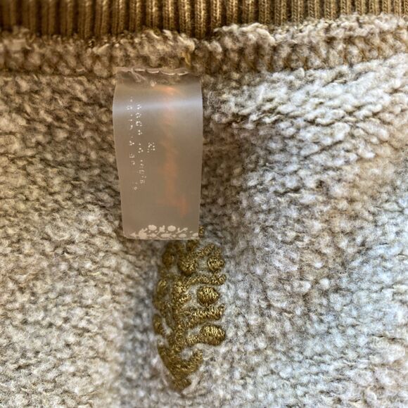 Free People Movement Sz XL Harvest Gold Intercept Crop Crewneck Relaxed Pullover - Picture 15 of 16